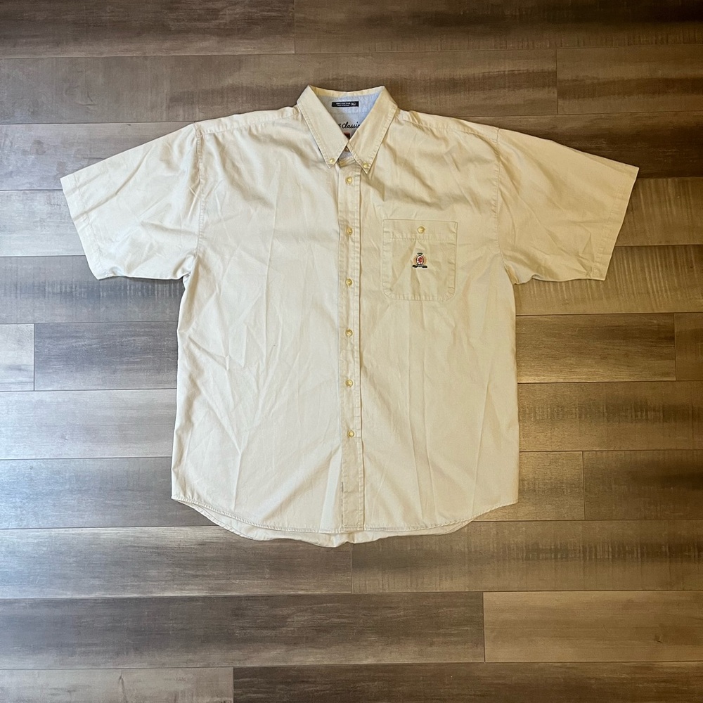 Men’s BB classics Shirt XL Button Down Short Sleeve Camp EUC